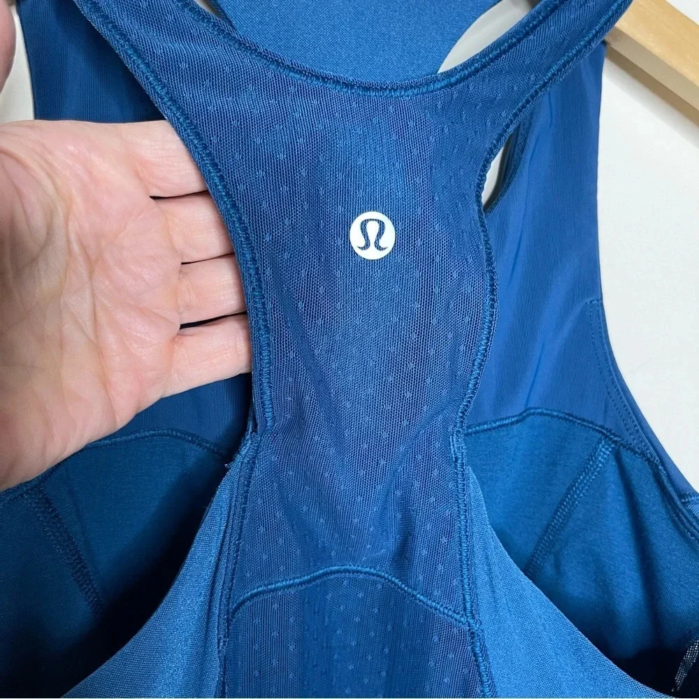 Lululemon Body Con Tank in Poseidon yoga gym streetwear athletic running